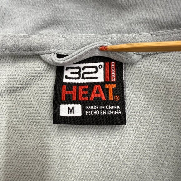 32 Degree Heat Men's Full Zip Vest 3 Zip Pockets Activewear, Gray, Size M, NEW - Picture 4 of 11